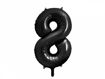 Picture of FOIL BALLOON NUMBER 8 BLACK 34 INCH